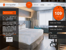 Tablet Screenshot of hotelquartier.com